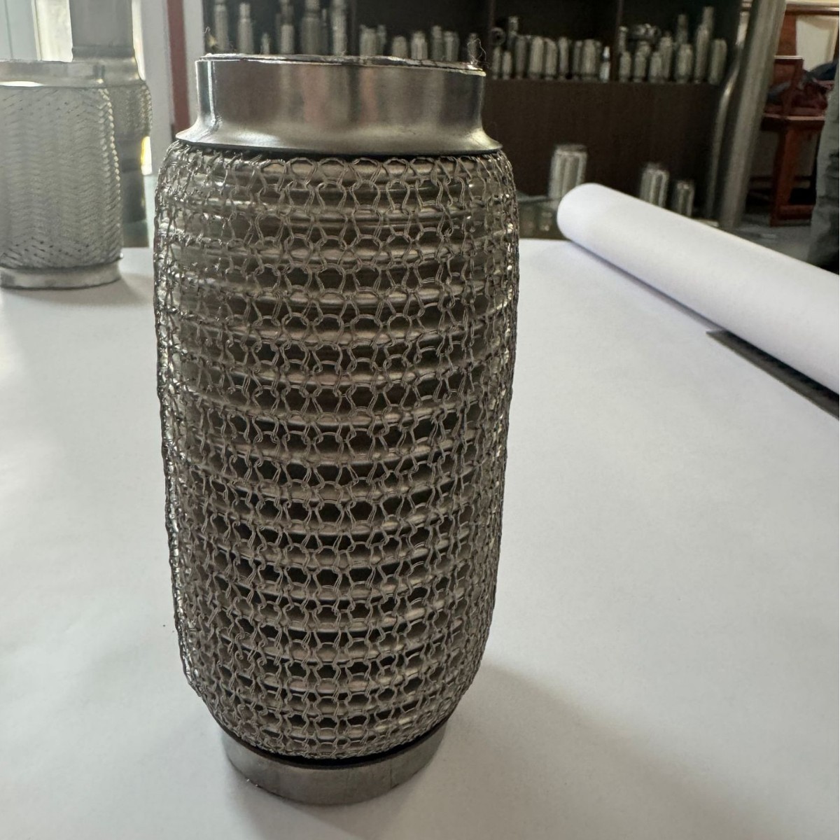 厂家供应汽摩配件不锈钢排气软管51x160排气波纹管连接波纹管