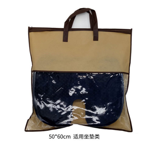 Wholesale hotel handle pocket pillow storage bag pillow core non-woven fabric conference gift box packaging bag