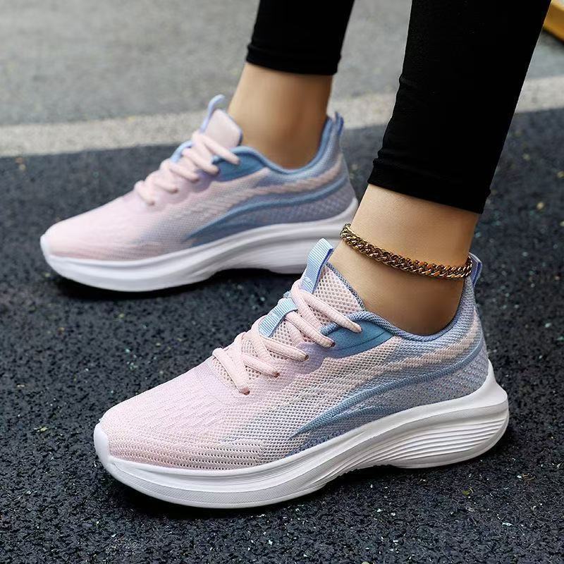 New Spring and Autumn Running Shoes Women's sneaker Professional Ultra-light Shock-absorbing Running Shoes Breathable Mesh Casual Shoes Cross-border Hair