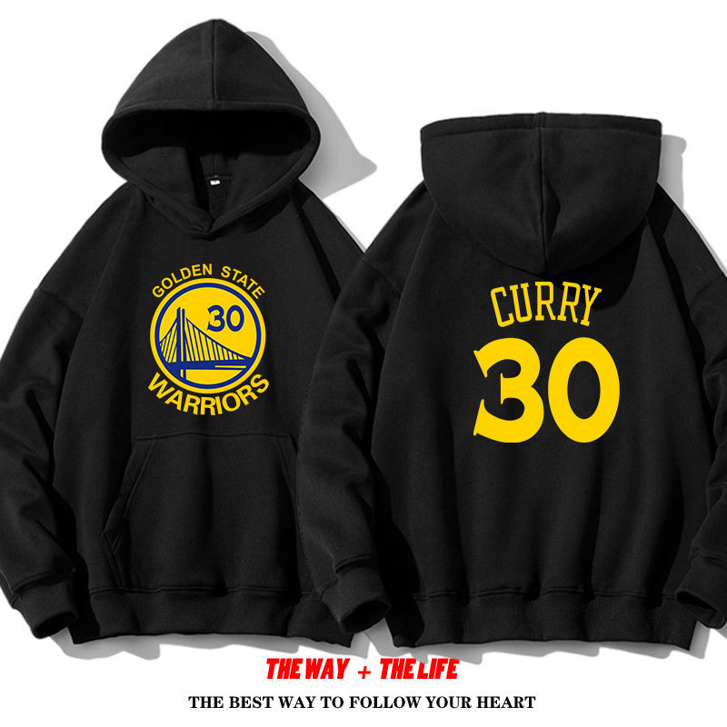 Cross-border 2023 Spring and Autumn new Jinzhou Warriors No. 30 curry American basketball hooded sweater for men and women