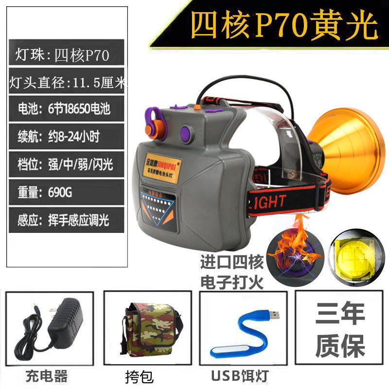 R2G36 コア P900 誘導ヘッドライト強力な光充電式超高輝度夜間屋外キャンプ釣り|undefined