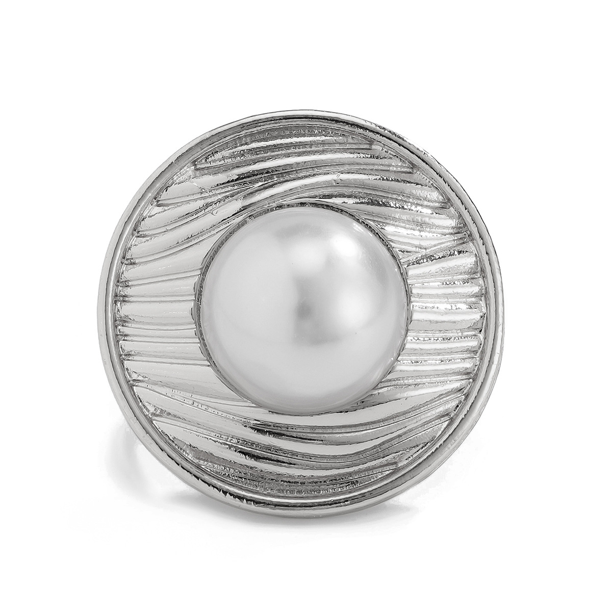 20g Weight Artificial Pearls Inlay Material Open Rings Classification 1 Piece Quantity Banquet, Travel, Selfie Occasion Alloy Material Leaf Pattern Women's Gender Plating Design Elegant, Lady, Simple Style Style Elegant Lady Simple Style Leaf Alloy Plating Imitation Pearl Women's Open Rings 7