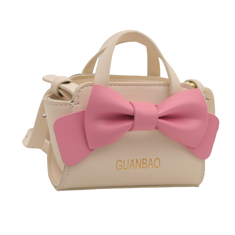 Nuevo tipo de bolso de hombro para niños y niñas, estilo coreano de moda, bolso de arco para niños 2024, bolso mini de estilo extranjero