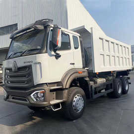 外贸非洲豪沃NX自卸车6x4前四后八翻斗车渣土车10轮工程运输车