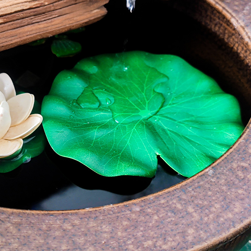 EVA simulación hoja de loto paisaje de piscina hoja de loto falso método antiguo decoración de piscicultura