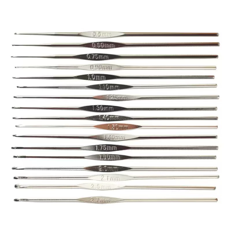 Фабрика прямая с одной головкой железо вязание крючком металлическое кружево крючком ручной работы Инструменты для вязания шерсти небольшой размер игла для свитера