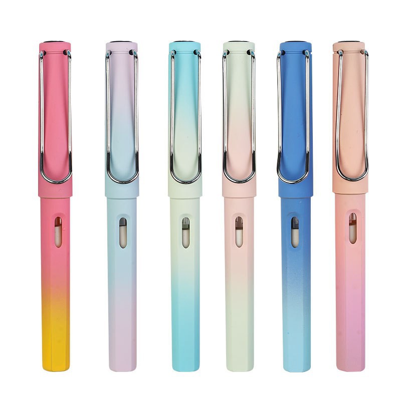 Wei Zhuang colorido gradiente negro tecnología no hay necesidad de afilar lápiz sin tinta eterna postura lápiz no puede terminar de escribir la pintura no es fácil de romper