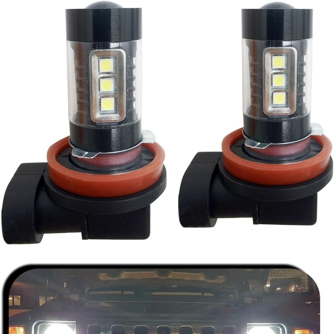 Lámpara de niebla de automóvil H8 H11 80W de alta potencia 9145 lámpara de niebla LED 5202 lámpara de niebla delantera