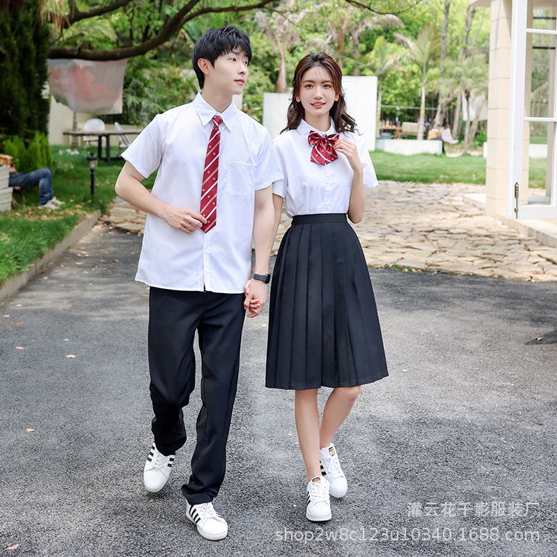대학 스타일 고등학생 여름 대학 스타일 스포츠 회의 고등학생 졸업 시즌 교복 큰 합창 교복 교복 세트