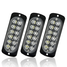 跨境汽车货车12led卡车超薄侧边信号警示灯36W爆闪频闪灯改装24v