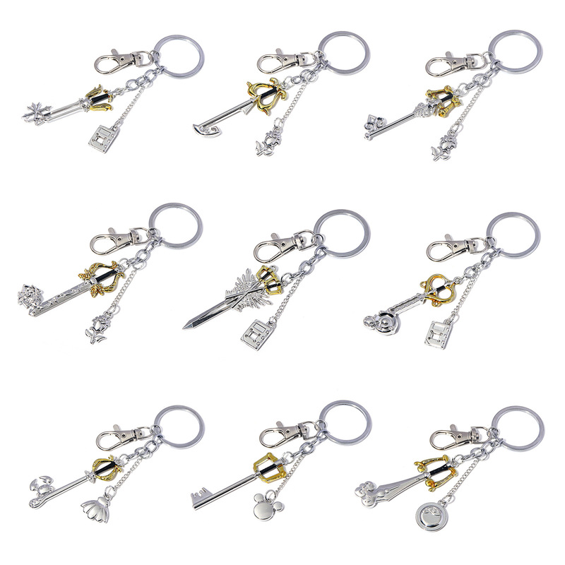 Game Peripheral Kingdom Hearts Keychain Soramich King Forgotten Blade Necklace Pendant
