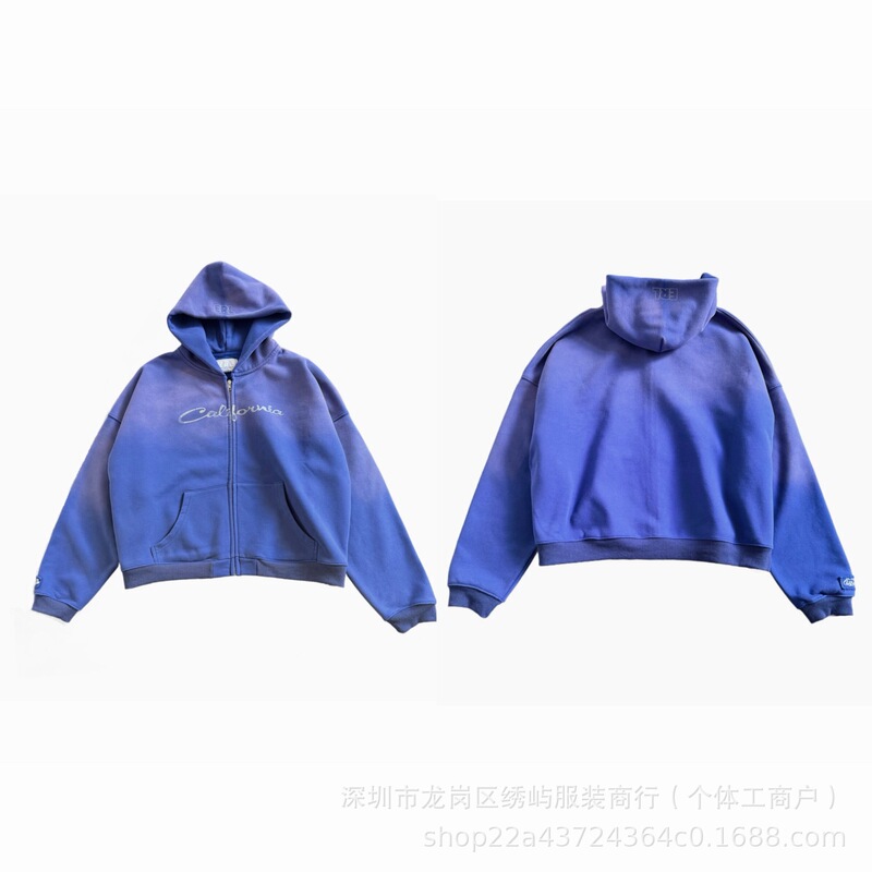 2026 Spring/Autumn New Collection: ERL Art Letter Pattern Zippered Hoodie, Unisex, Available for Wholesale and Dropshipping