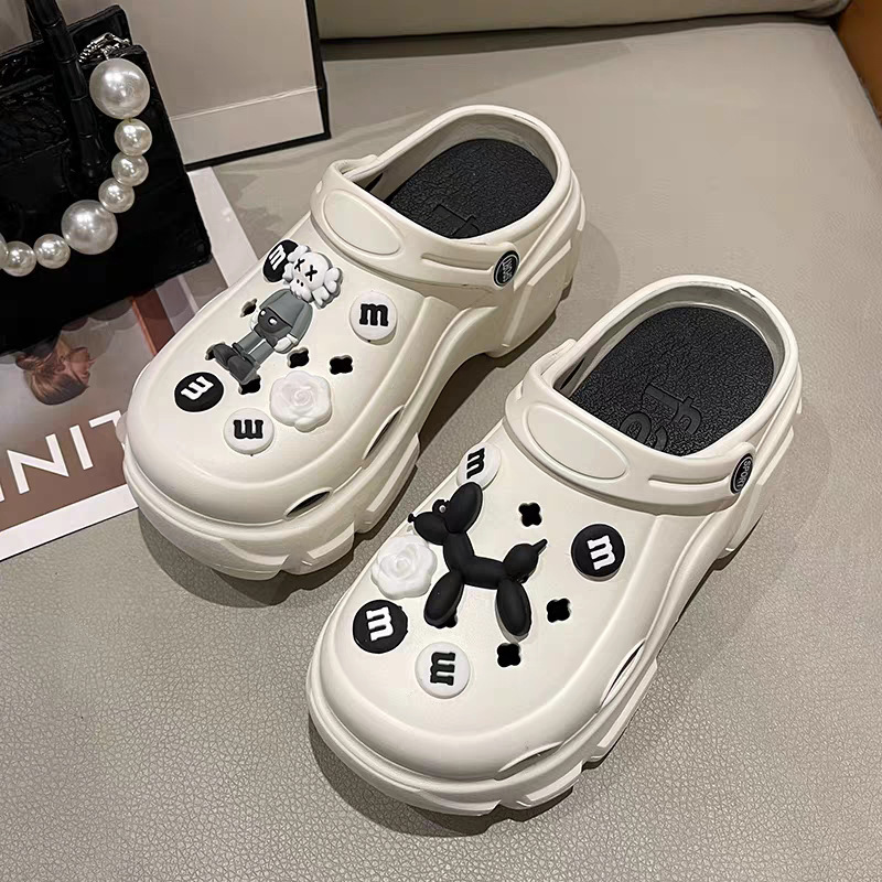 【可拆卸】足弓支撑夏季小清新eva厚底外穿减龄百搭防滑洞洞鞋女|undefined