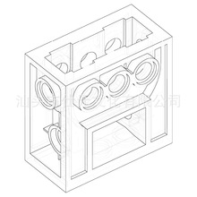 【1KG起订】积木兼容乐高32239科技件2x4x3涡轮齿轮箱6588MOC4716