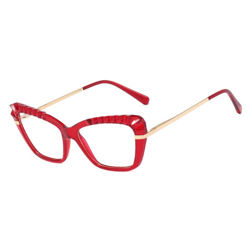 95729 Chong nuevas mujeres TR90 anti-Luz Azul gafas primavera pierna gafas de ordenador gafas lisas se pueden equipar con gafas de miopía
