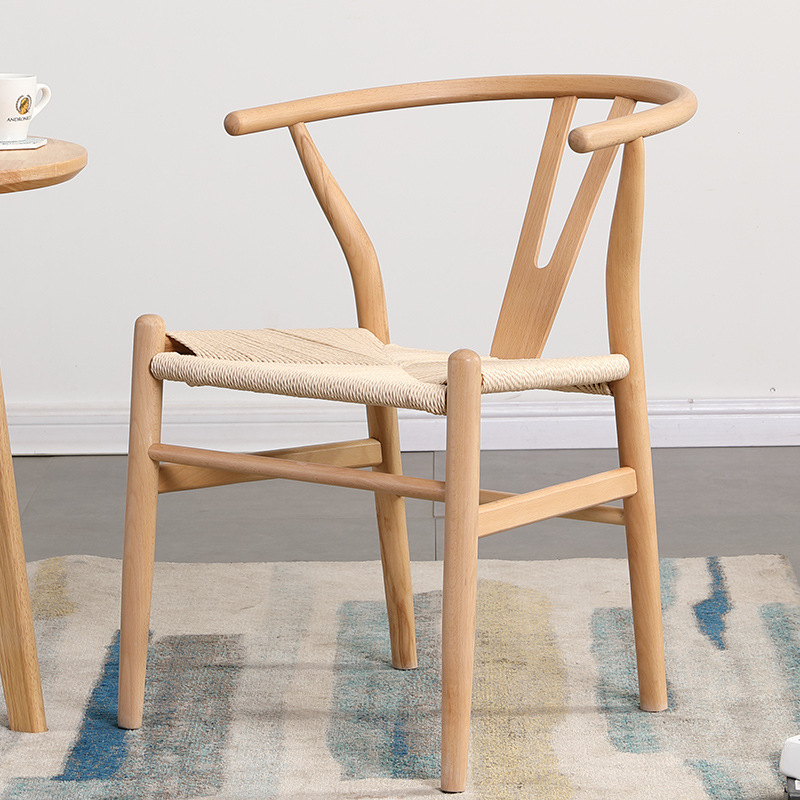 Factory Spot Solid Wood y Chair Dining Chair Home Backrest y Chair Homestay Designer Hotel Dining Chair Modern Y Chair
