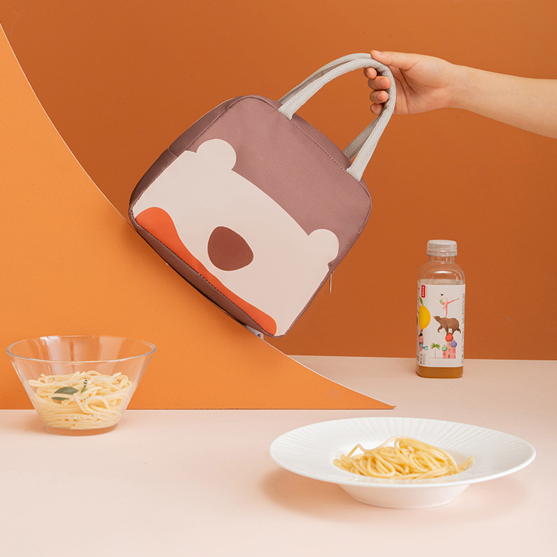 Lunch box bag, insulated lunch bag, student lunch box, waterproof and oil-proof, office worker meal bag, thickened aluminum foil bag