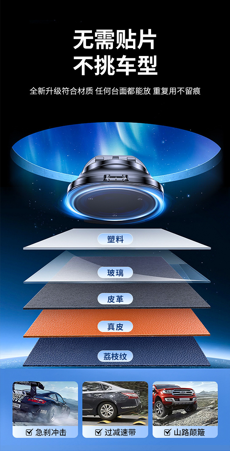 New car-specific phone holder and parking tag two-in-one car dashboard shockproof multifunctional navigation stand
