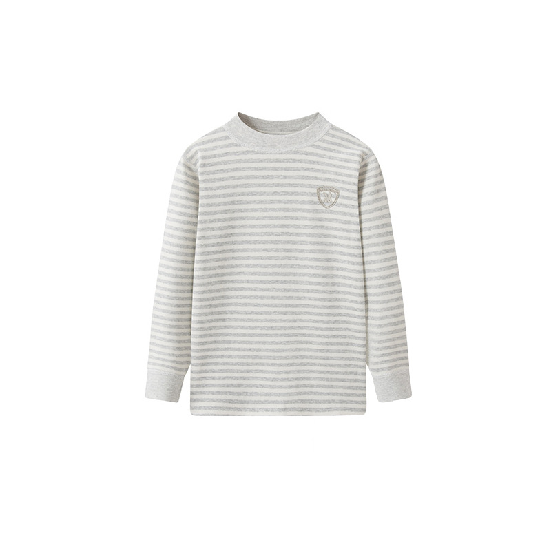 Ding-Shu Rong Colored Cotton Top) Striped Gray