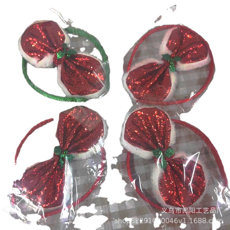 Celebridad en línea Navidad arco diadema hembra lindo diadema fiesta divertido bar atmósfera grupo accesorios para el cabello Nuevo