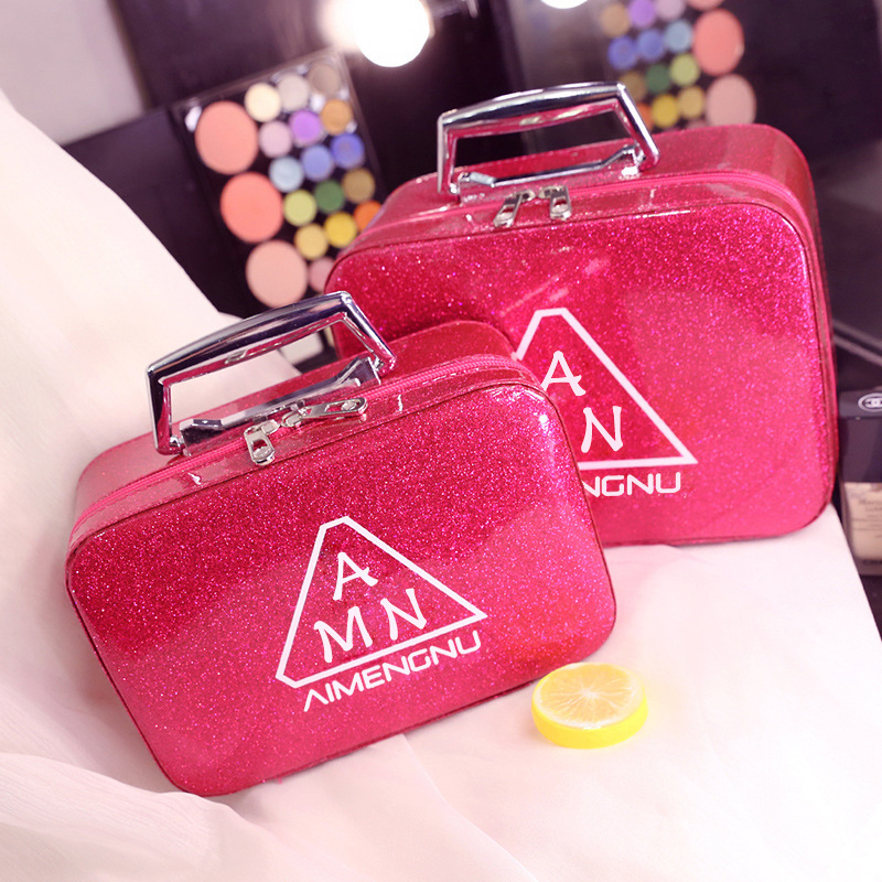 Custom Cosmetic Bag Hard Shell Shaped Portable Cosmetic Case Large Capacity Cosmetic Storage Box