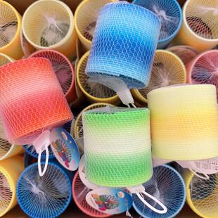 Educational Rainbow Circle Toy Independent Mesh Bag Packaging Medium Color Circle Attractions Hot Spring Toys