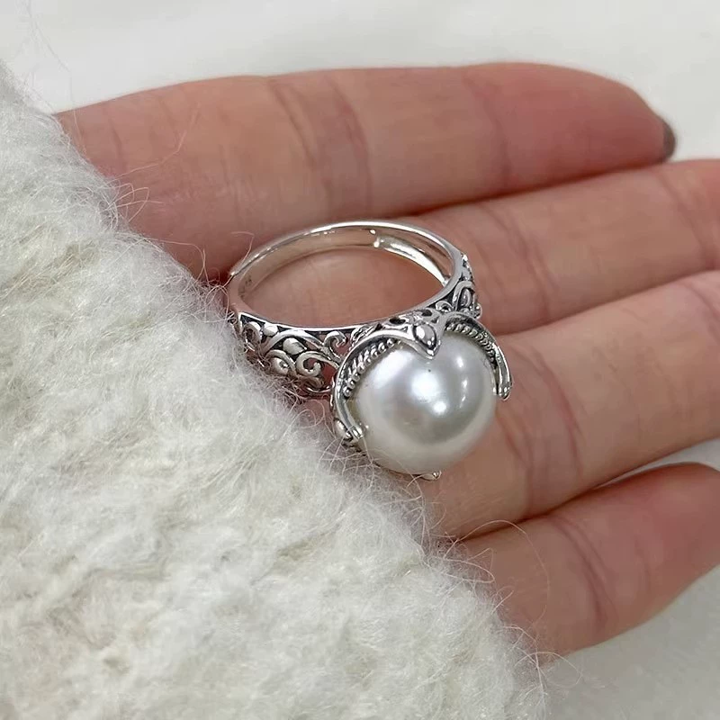 Accessory, nail decoration, small design ring, elastic strap, high-quality style, simple and elegant design