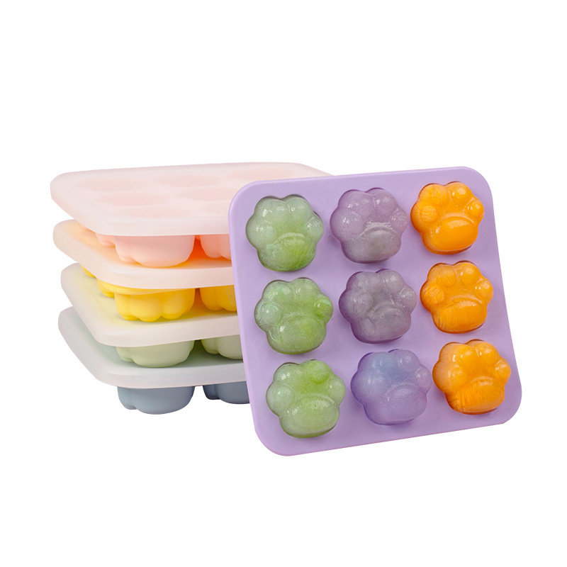 ドゥモの新作猫爪型製氷皿、ベビーシリコン製食品保存容器、鮮度保持密封冷凍ボックス、キュートなデザイン