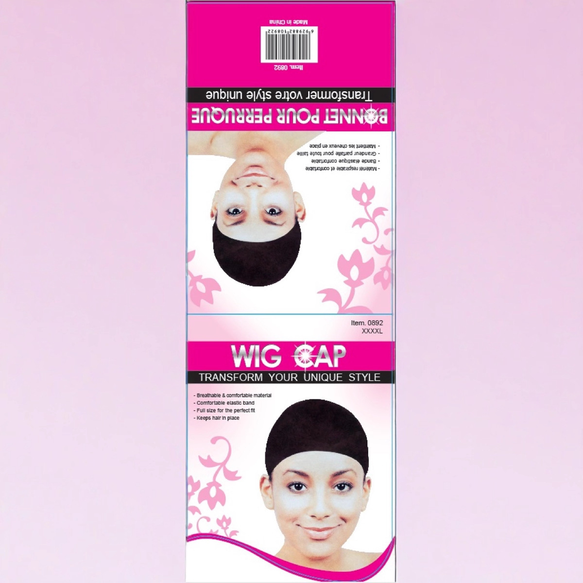 Spot 2 paquetes XXXXL peluca red para el cabello gorra de peluca gorra para prensar medias gorra para el cabello NYLON WIG CAP