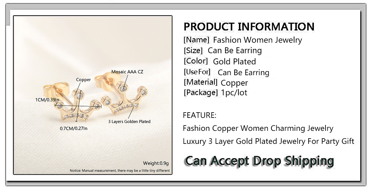 6g Weight 0.05µm-0.08µm Gold Plating Thickness Electroplating Gold Plating Process Copper Ear Needle Material 18K Gold Plated, Gold Plated Plating Material Zircon Inlay Material Ear Studs Classification 1 Pair Quantity Daily Occasion Copper Material Heart Shape, Bow Knot Pattern Women's Gender Simple Style Style Plating, Inlay Craft 1 Pair Simple Style Heart Shape Bow Knot Plating Inlay Copper Rhinestones 18K Gold Plated Gold Plated Ear Studs
