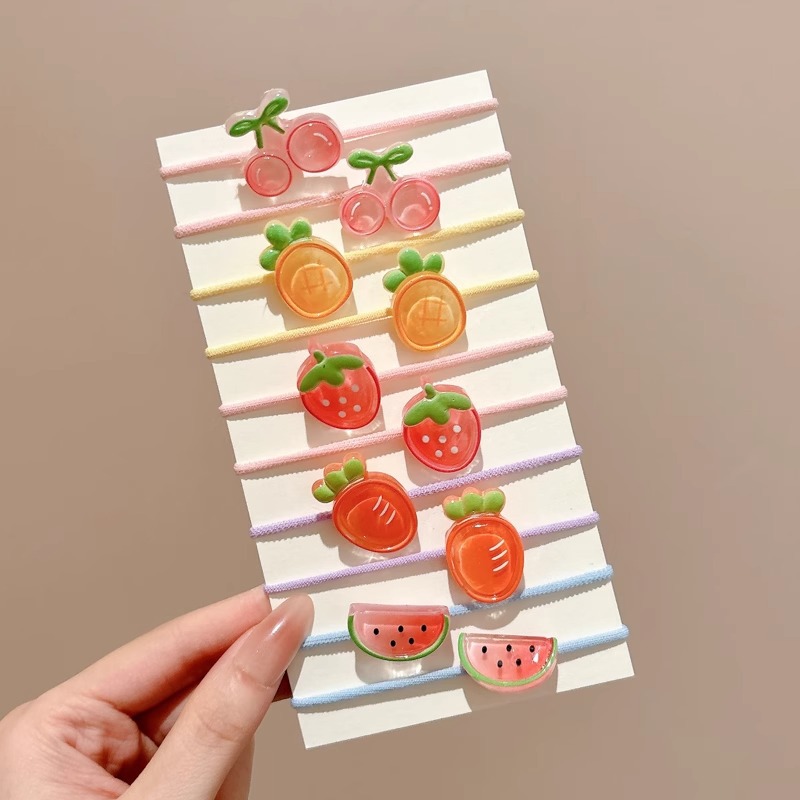 Cuerdas de cabello para bebés de alta elasticidad duradera, cabello para niñas, correa de goma de flores, anillo de cabello para niñas no lastimar el cabello para niños