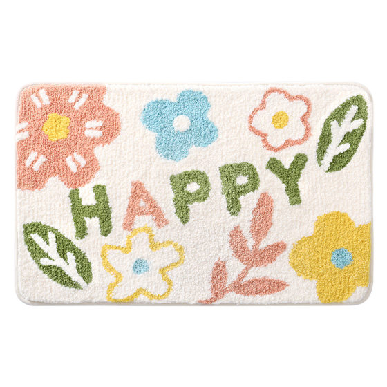 Modern Simple Household Toilet Door Water Absorbent Floor Mat Bathroom Non-slip Foot Mat Toilet Bedroom Door Carpet