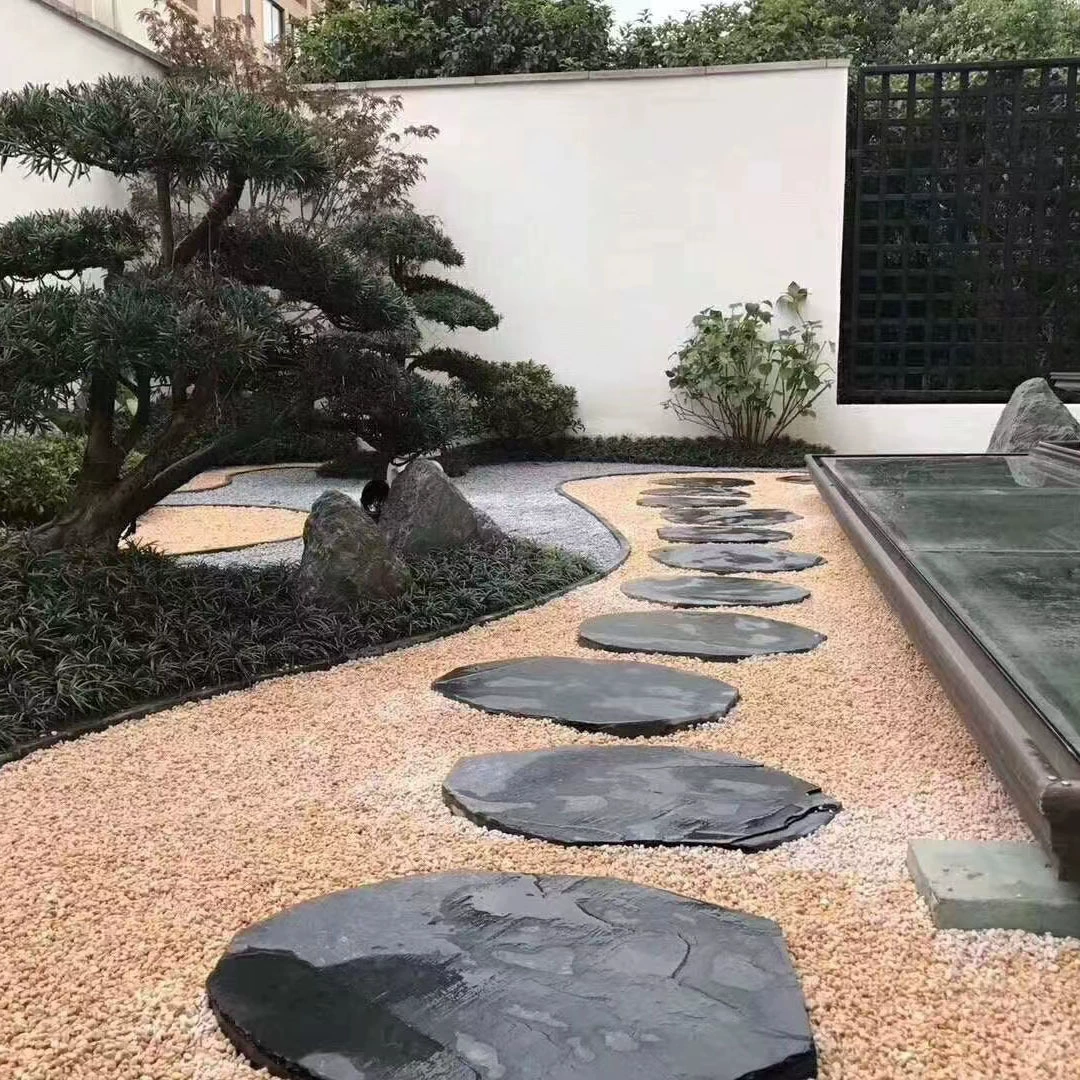 Каменная дорожка из голубого камняCourtyard Ремонт? Неправильный вход камень сад вилла противоскользящий -Cingbu Tingbu Shi Bool камень следы игры