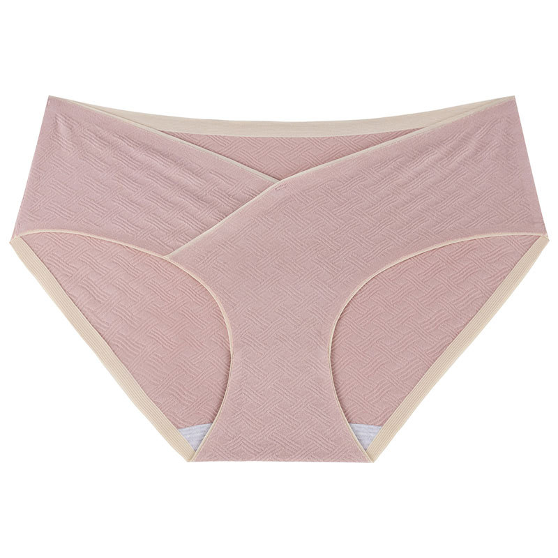 Las mujeres embarazadas ropa interior de verano delgada entrepierna de algodón puro de las mujeres embarazadas sin costuras vientre ropa interior para el embarazo temprano, medio y tardío