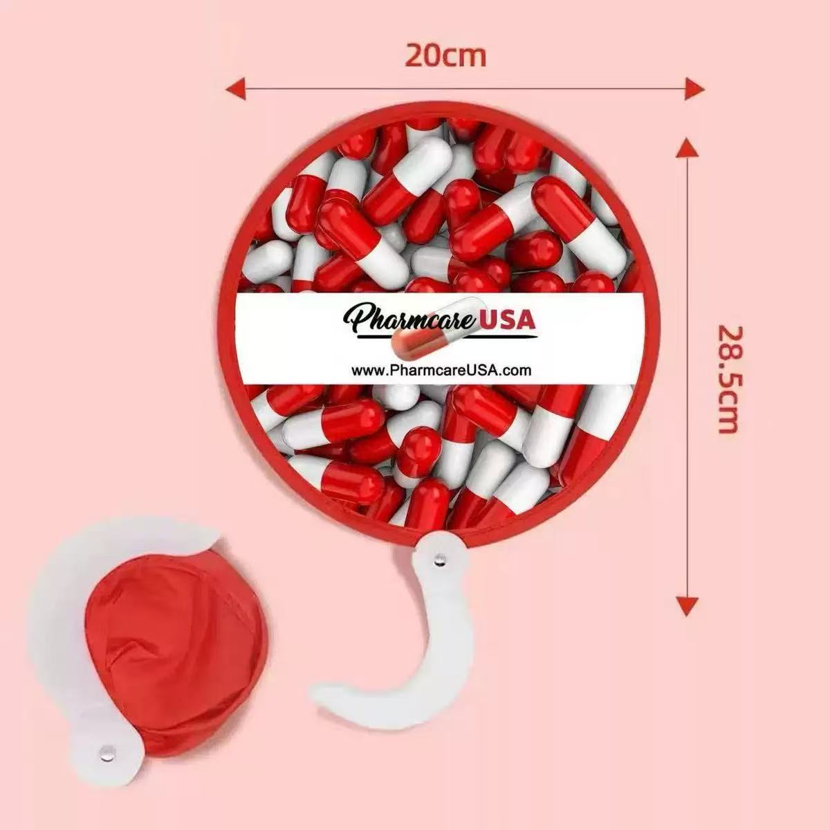 Abanico Plegable Tipo Disco Volador de Poliéster Portátil Personalizable para Regalos Publicitarios