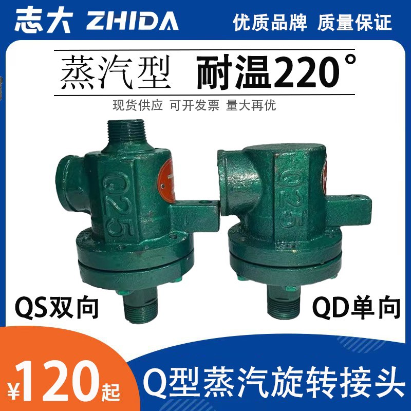 志大牌Q型高温蒸汽接头烫平机瓦楞机械专用QS-G20/25/32/40温控