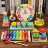 One piece On behalf of woodiness Knock piano Baby children Musical toy 6-12 Months baby 1-2-3 Half years old
