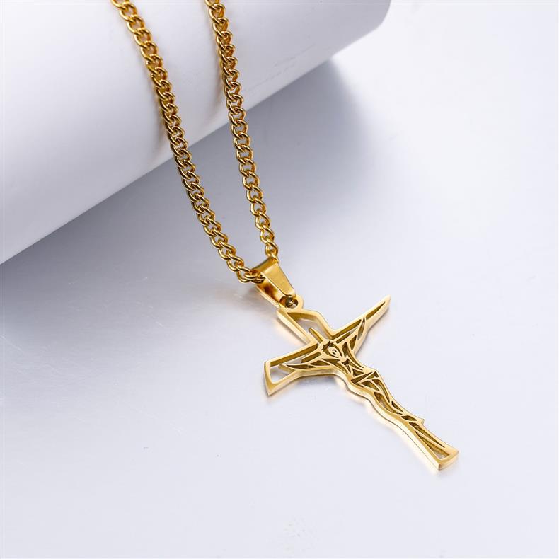 EJC Stainless Steel Crucifix Necklace - Image 5