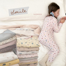 2025秋冬儿童卡通家居服保暖舒适母婴10A级抗菌无骨羊毛拉架睡衣