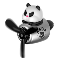DADA Panda Pilot Car Air Freshener, Small Airplane Shape, Vent Air Freshener, Car Decal, Truck Interior Decorative Ornament