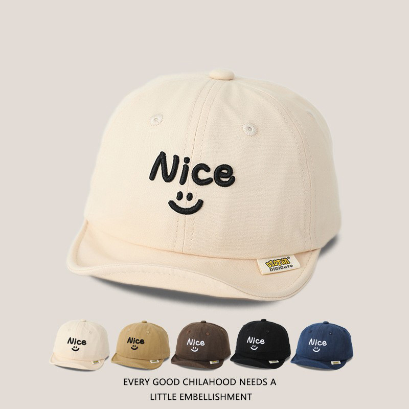 Sombreros para bebés primavera y otoño delgados sombreros de lengua de pato de algodón coreano para niños y niñas sombreros de béisbol de bordes suaves de verano marea solar