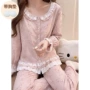 春秋季蕾丝长袖甜美家居服