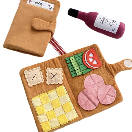 ins new menu cute hidden food and sniffing toys foreign trade pet dog sounding plush toys pets
