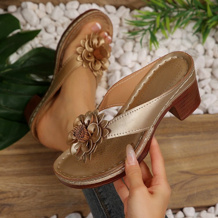 Foreign Trade Plus Size Women's Shoes 2025 Spring Summer New Cross-border Wedge Open-toe Outdoor Slippers Women_vogvips.com
