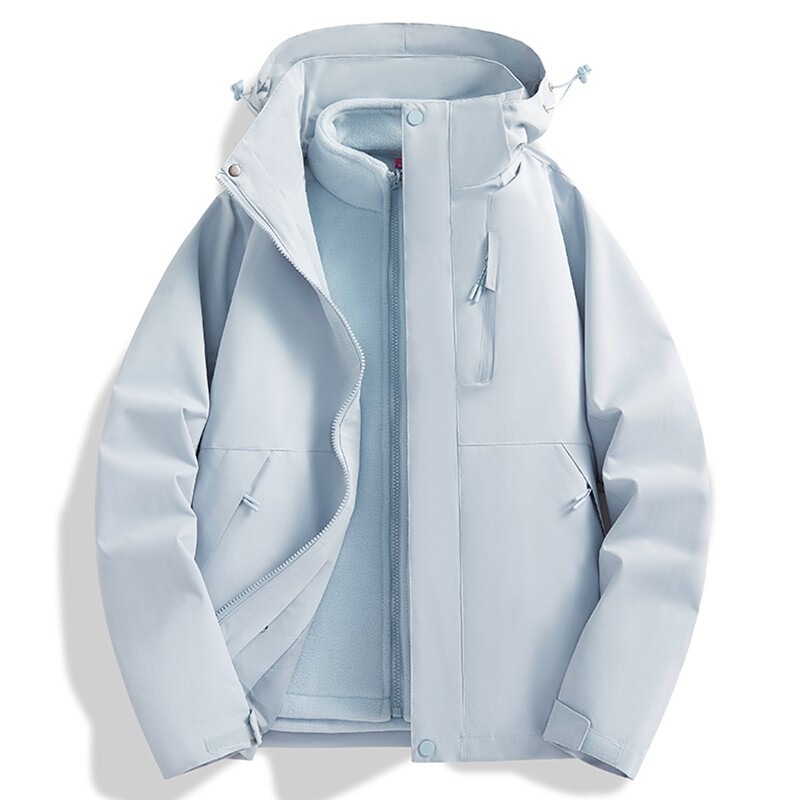 Outdoor assault clothing women's three-in-one detachable new coat men's high-end waterproof custom LOGO mountaineering suit