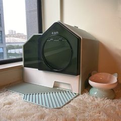猫砂盆超大号全封闭式防臭屎盆防外溅顶入式幼猫特大号厕所