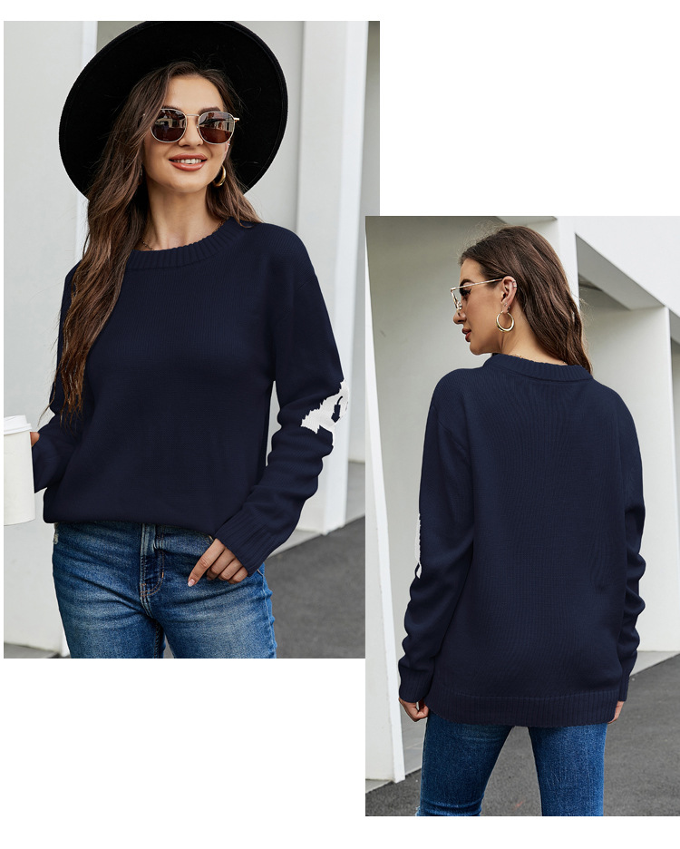 autumn and winter round neck knitted sweater nihaostyles wholesale clothing NSYH82725