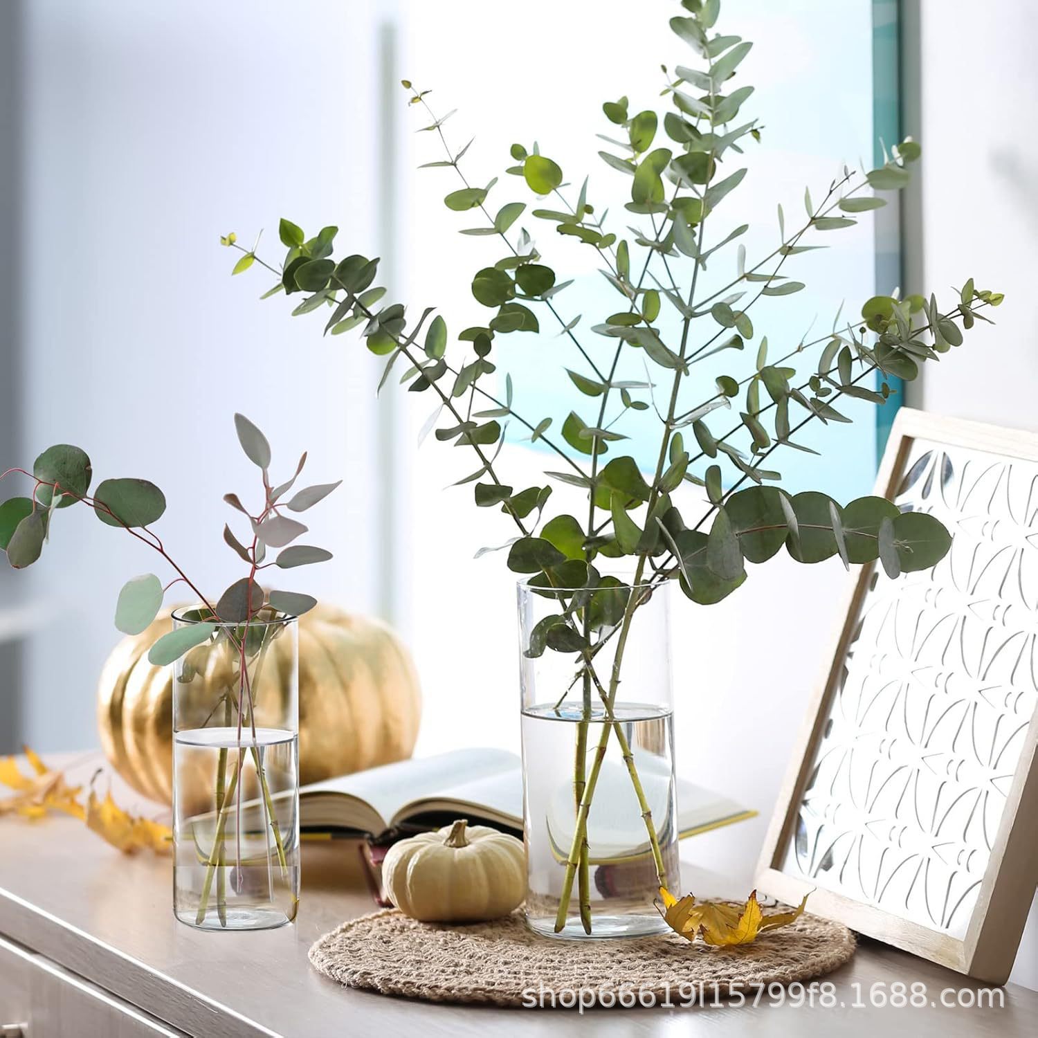 Vaso de vidrio decorativo transparente nórdico ins viento sala de estar decoración creativa vasijas de vidrio flores secas al por mayor hidroponic