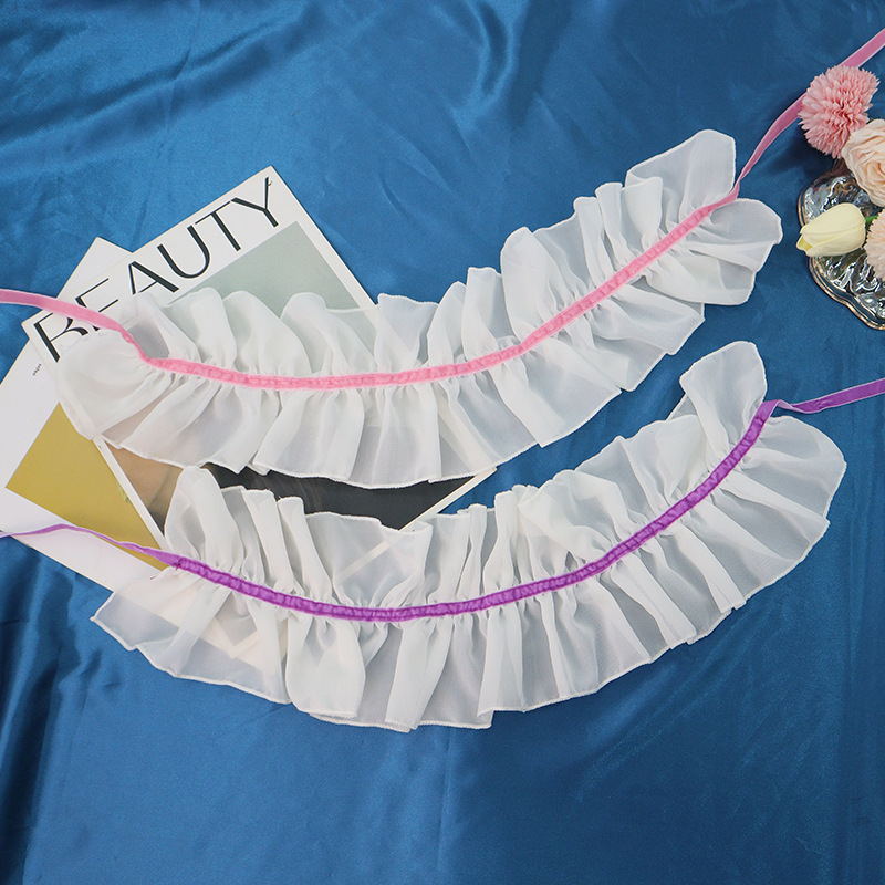 Amazon nueva red de encaje Lolita de cuello accesorios de fiesta de baile espectáculo de disfraz de edad TK