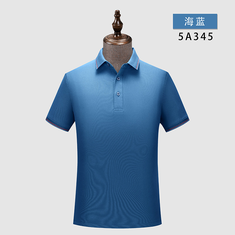 De gama alta 5A antibacteriano anticuerpo desodorante antiácaros verano hombres de manga corta de algodón solapa Camiseta polo logotipo impreso personalizado